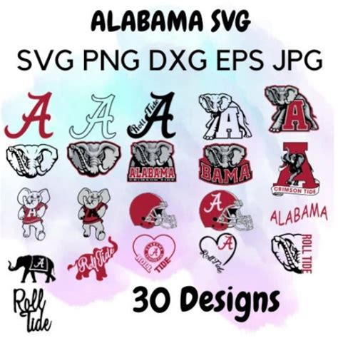 Svg Alabama Alabama Png Roll Tide Svg Alabama Football Etsy France