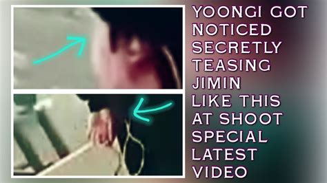 Yoongi Got Noticed Secretly Teasing Jimin Like This At Shoot New