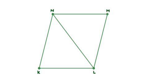 If A Diagonal Separates A Quadrilateral Klmn Into Two Equila Quizlet