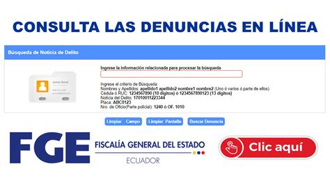 Consulta De Denuncias En La Fiscalía General Del Estado 2023