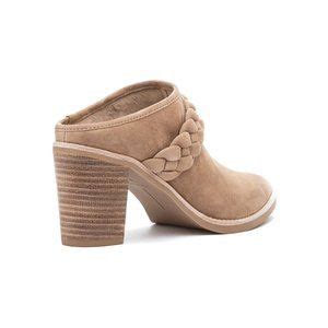 Dolce Vita Shoes Dolce Vita Serla Braided Mules Truffle Suede Size