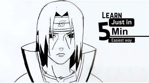 How To Draw Itachi Uchiha How To Draw Anime Easy Anime Drawing Youtube