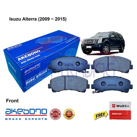 Genuine Akebono Front Brake Pads For Isuzu Alterra With