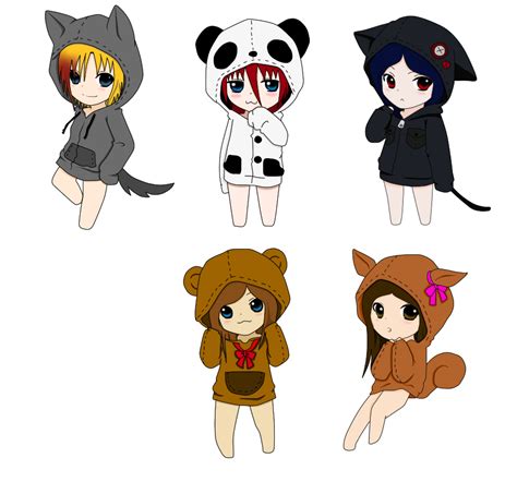 Chibi Hoodie Friends By Edna No Jashinx3 On Deviantart