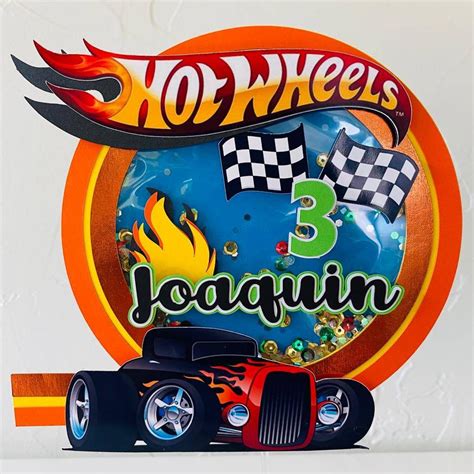 3D Shaker Cake Topper Hot Wheels Cake Topper Hot Wheels Etsy