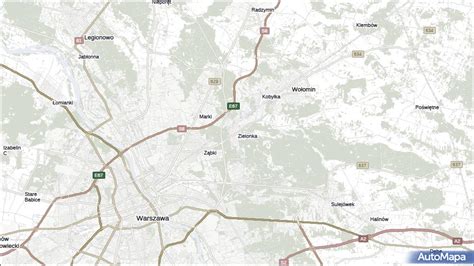 Mapa Zielonka Zielonka Powiat Wo Omi Ski Na Mapie Targeo