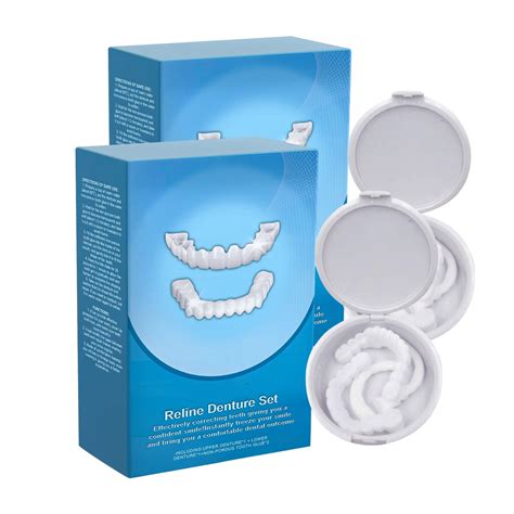 Fabiurt Denture Finishing Kit Denture Decorative Denture Kit Enhances