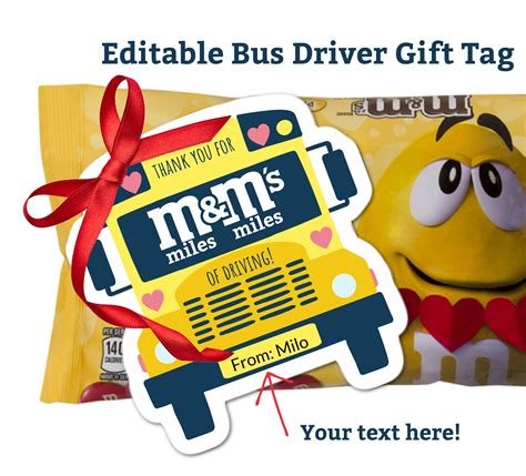 Bus Driver Thank You Bus Driver Valentine Thank You Note Etsy