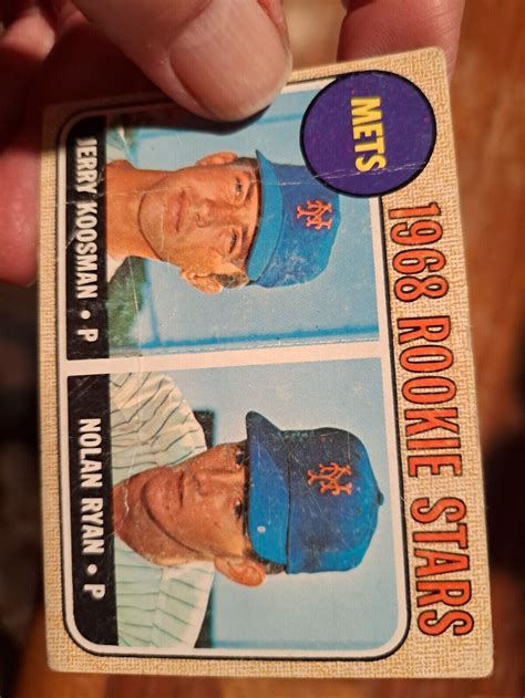 Nolan Ryan Jerry Koosman Topps Baseball Rookie Card Rc New York