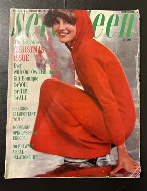 Vintage Seventeen Magazine Fashion Beauty Ads Retro Styles December 1969 £31 56 Picclick Uk