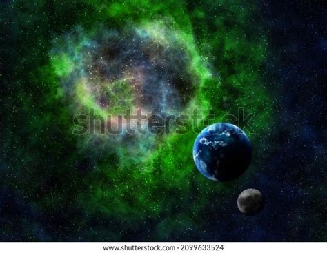 space illustration planets stardust stock illustration