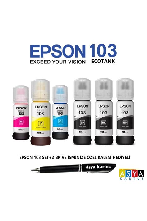 Epson M Rekkep Renk Siyah M Rekkep Epson Ecotank L