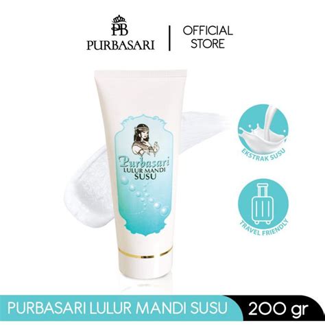 Jual PURBASARI LULUR MANDI SUSU 200G Shopee Indonesia