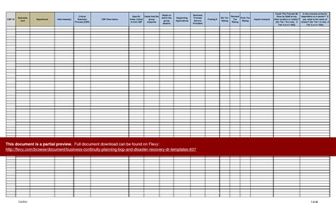 Business Continuity Planning (BCP) & Disaster Recovery (DR) Templates ...