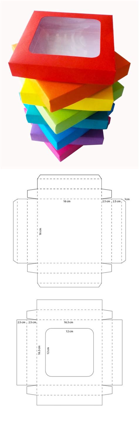 Como hacer cajas de cartón para el candy bar Moldes para descargar