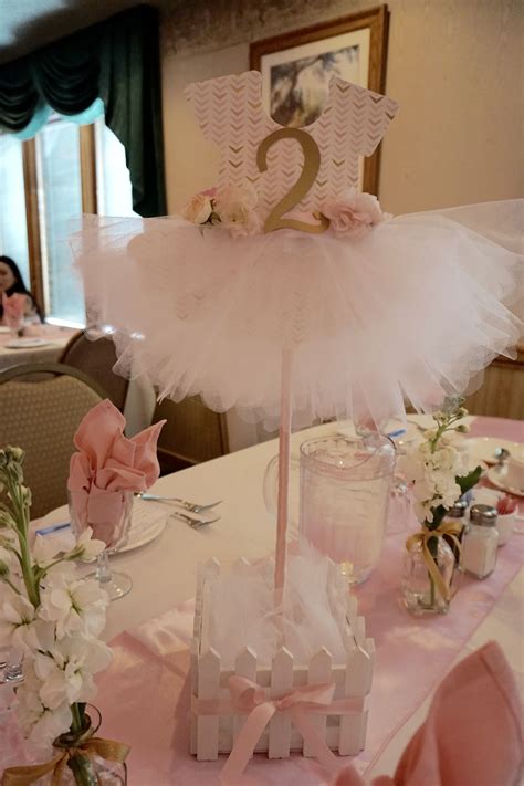 Ballerina Baby Shower Centerpiece Tutu Baby Shower Ballerina Baby