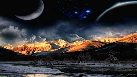 Night Mountain Wallpapers - Top Free Night Mountain Backgrounds ...