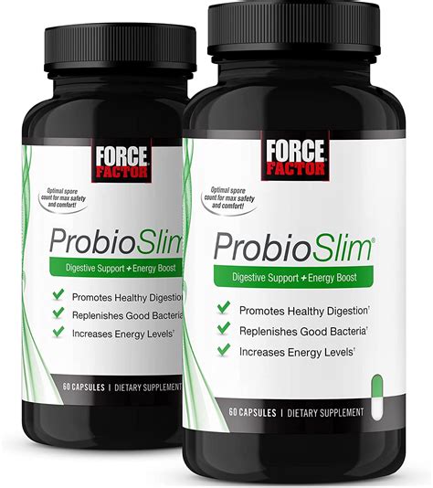 Force Factor Probioslim Probiotic Weight Loss Supplement Fat Burner Diet Pills Lose Belly 60