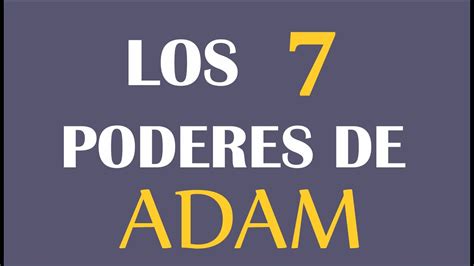 Libro Los Poderes De Adam Youtube