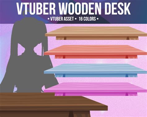 Vtuber Table Desk Asset 16 Colors Assets For Vtuber Props