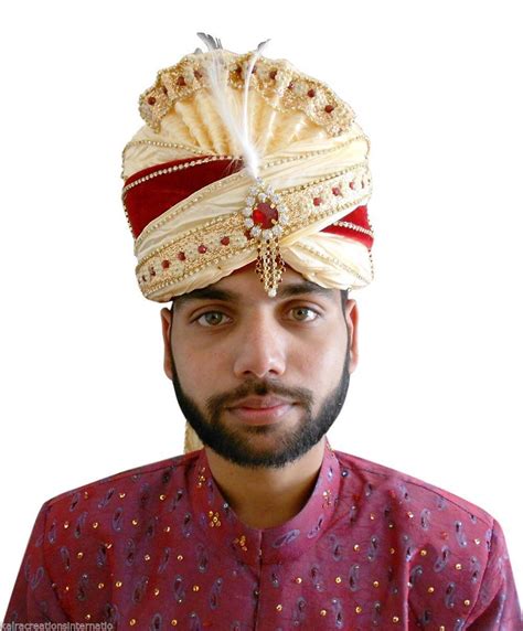 Men Hat Indian Handmade Wedding Turban Pagri Pag Safa 7 12 236 X