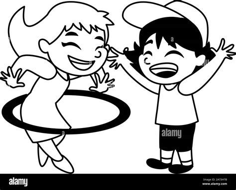 Boy and girl cartoon design, Kid childhood little people lifestyle and ...