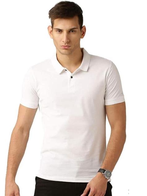 Buy Fastoche Men White Cotton Polo Tshirt Xl Online At Best Prices In