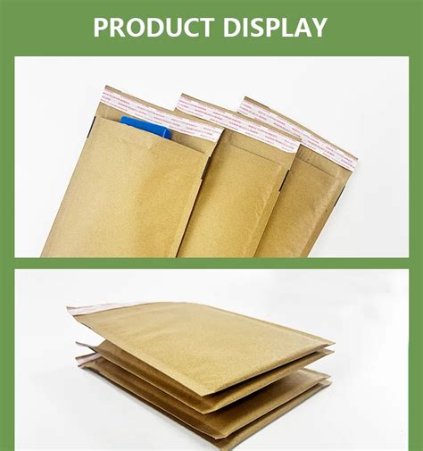 Biodegradable And Recyclable Kraft Paper Seal Mailer Bag Honeycomb