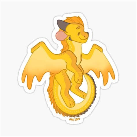 Sunny Wof Wings Of Fire Sticker For Sale By Studiomaverick Redbubble