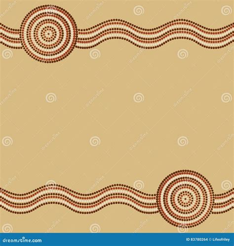 Aboriginal Art Dot Border