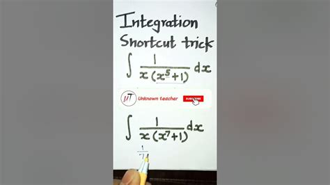 Integration Shortcut Trick Calculus In Sec Maths Integration Ncert Maths By Tricks Youtube