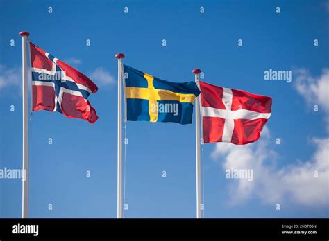 sweden, norway, national flag, denmark, swedens, norways, national ...