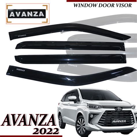 Toyota Avanza 2022 2021 2023 2024 Rain Gutter Door Visor Black Door