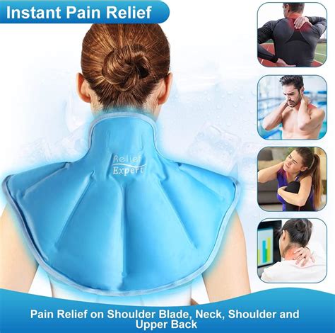 Relief Expert Neck Ice Pack Wrap - Reusable Cold Pack for Neck ...