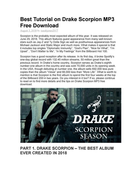 How to Download Drake Scorpion MP3 from Spotify for Free by 800 ...