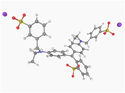 Brilliant Blue FCf Molecule Photograph by Laguna Design/science Photo ...