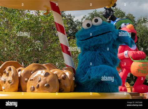 Orlando Florida October Cookie Monster In Sesame Street