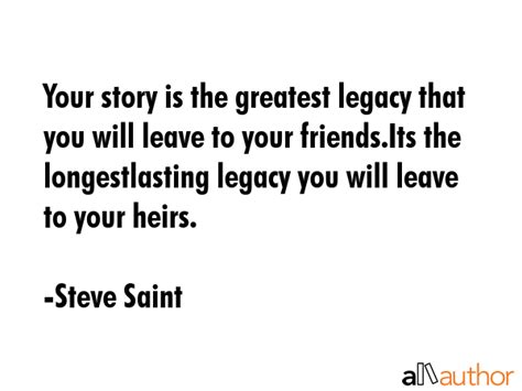 Quotes On Leaving A Legacy