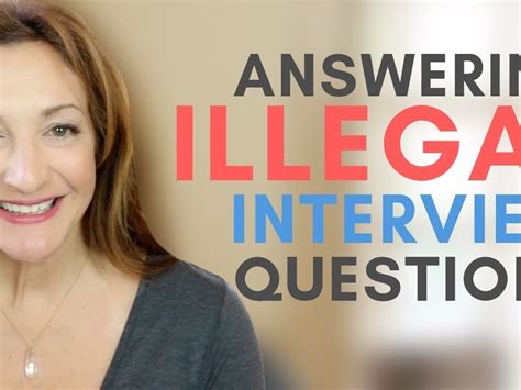 4 Tips For Handling Illegal Job Interview Questions Work It Daily