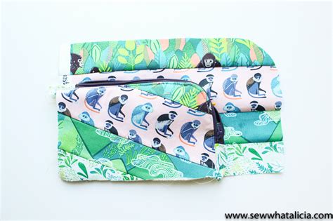 Wallet Clutch Zipper Pouch Tutorial Sew What Alicia