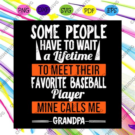 Love Baseball Grandpa Sports Cricut Baseball Papa Svg Baseball Papa