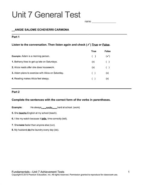 Pdf Top Notch Fundamentals Unit 7 Assessment Compress Lt Moloric