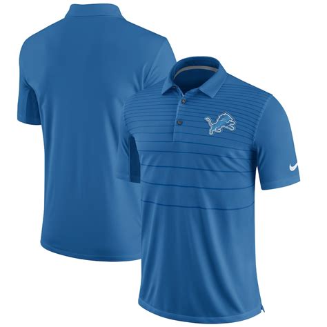 Mens Nike Blue Detroit Lions Sideline Early Season Performance Polo