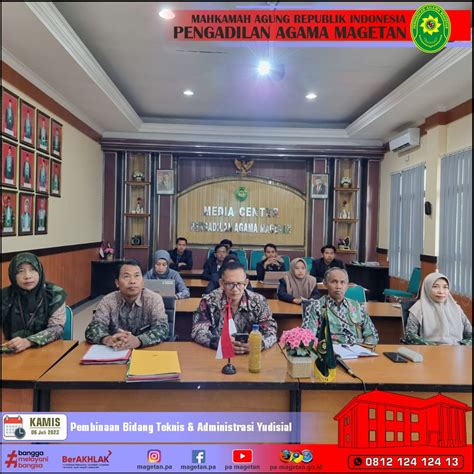 Pa Magetan Ikuti Pembinaan Bidang Teknis Dan Administrasi Yudisial Di