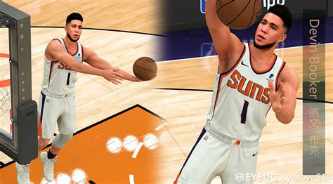 Devin Booker Cyberface And Body Model By YOLOVE814 FOR 2K21