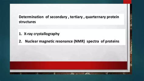 Methods To Determine Protein Structure Ppt