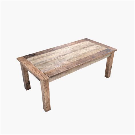 Old Table 3d Model 39 Fbx Unknown Obj Max Free3d