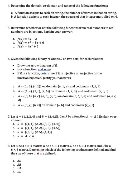 Solved Determine Whether Each Of The Following Relations Chegg