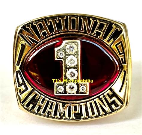 1991 YOUNGSTOWN STATE PENGUINS FOOTBALL NATIONAL CHAMPIONSHIP RING - Buy and Sell Championship Rings