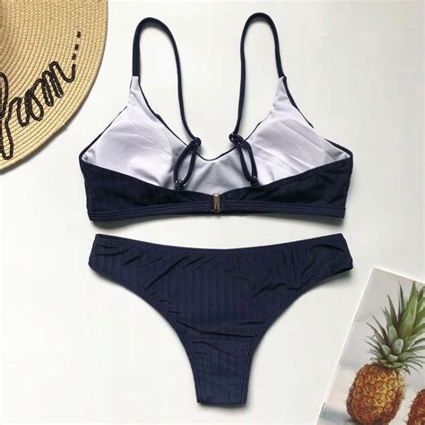 Str J Bikini Pr Ki Sexy Dwucz Ciowy Strap Bibelocik Bibelocik